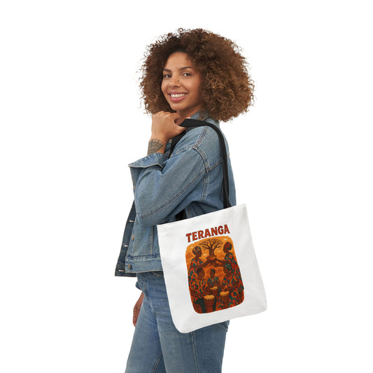 Sac cabas en toile avec art Africain